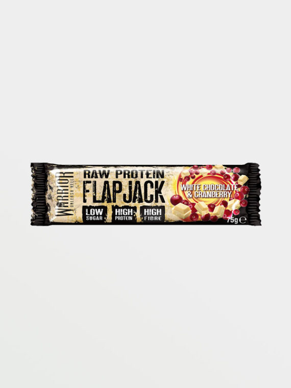Warrior Raw Protein Flap Jack White Chocolate & Cranberry 75g